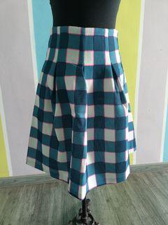 BNWT Checked Pleated Skirt