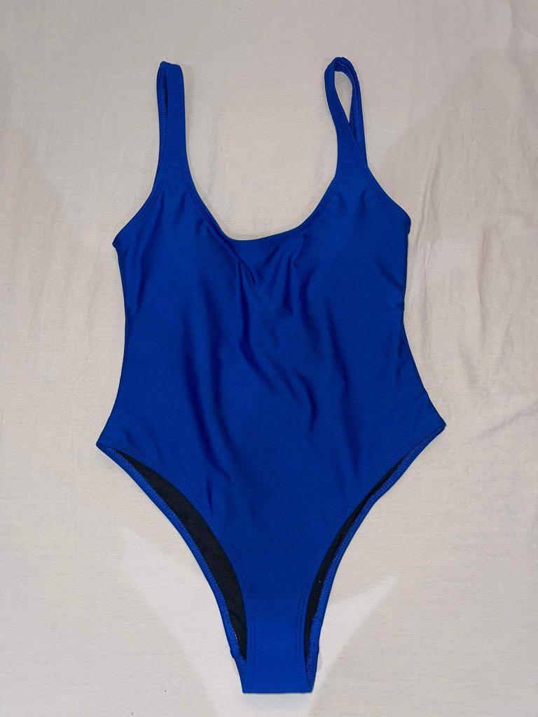 BNWT Etestyle / Ete style Onepiece Low Back Swimsuit in Royal Blue