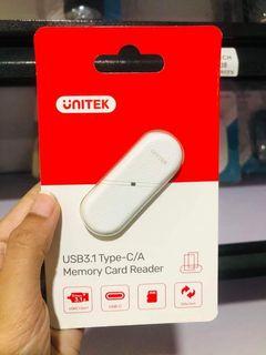 💯BRAND NEW - Unitek USB-A / USB-C to MicroSD Card Reader White - Y-9323- LEGIT ❗️❗️💯