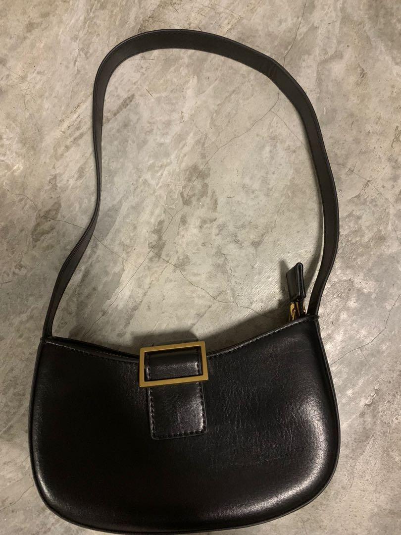 Brandy Melville Shoulder Bag black gold