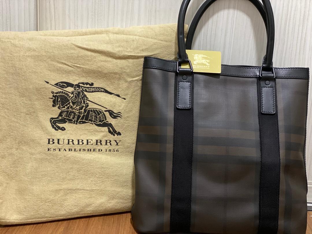 Vintage Burberry London Shoulder Bag Purse in Good Condition F2