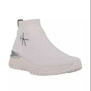 Calvin Klein Jeans Women's Alya Pull On Sock Hightop Sneaker Booties