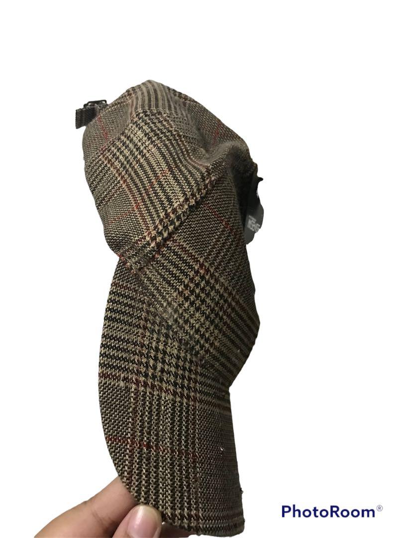 CAP - SHELOCK HOLMES INSPIRED BROWN PLAID CAP - WITH TAG (Category: Caps & Hats) located in Pasig City. Submitted by dynabuttersmooth (Listing ID 1167109465, Image 2). Description: AUTHENTIC SOME ARE NEGOTIABLE. SOME ARE FIRM. BUT DONT HESITATE TO DROP AN OFFER. LET’S TALK. WE ACCEPT INSTALLMENT ❌SOME NEEDS IRONING/CLEANING/LAUNDERING. WE ADVISE DOING SO AFTER RECEIVING THE ITEM. SINCE THIS IS A PIECE OF CLOTHING PLEASE BUY AT YOUR OWN RISK ❌ CAT