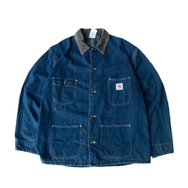 Carhartt chore denim jacket, Fesyen 