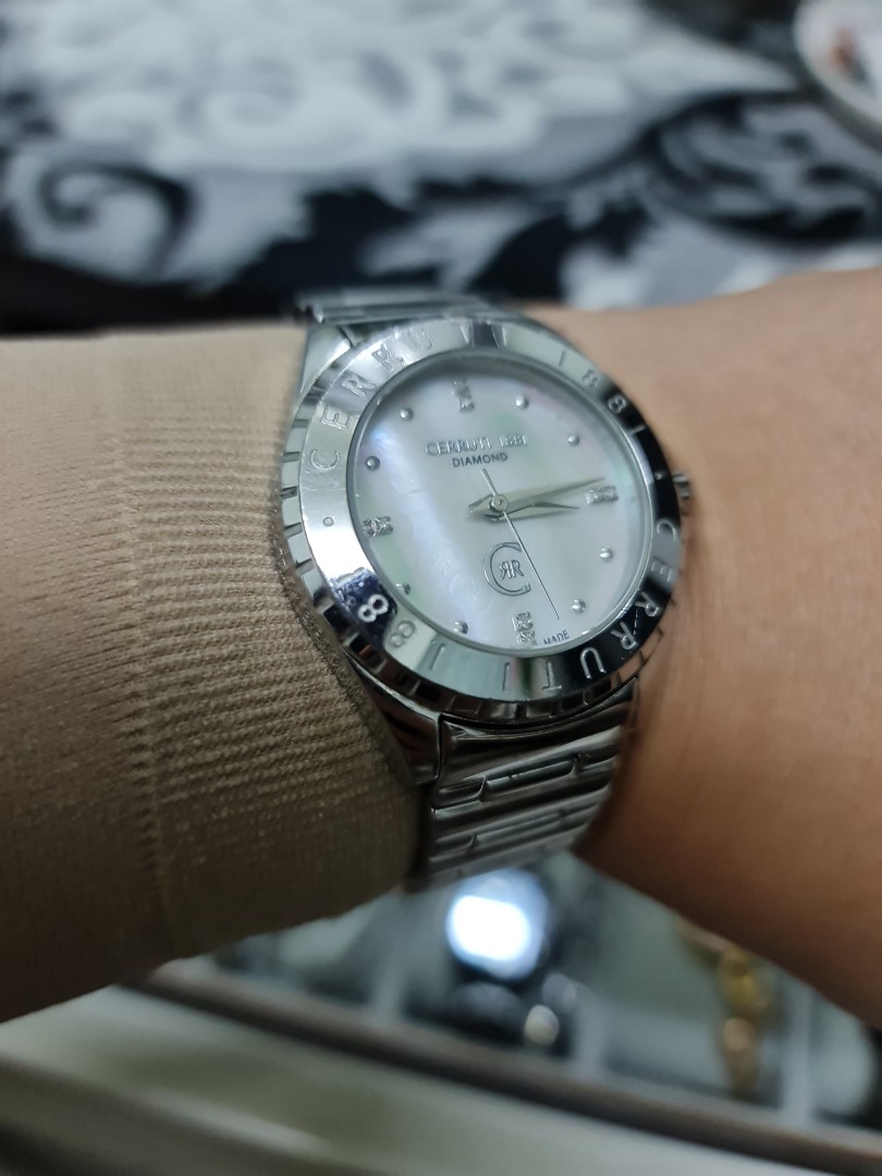 Cerruti diamond watch on sale