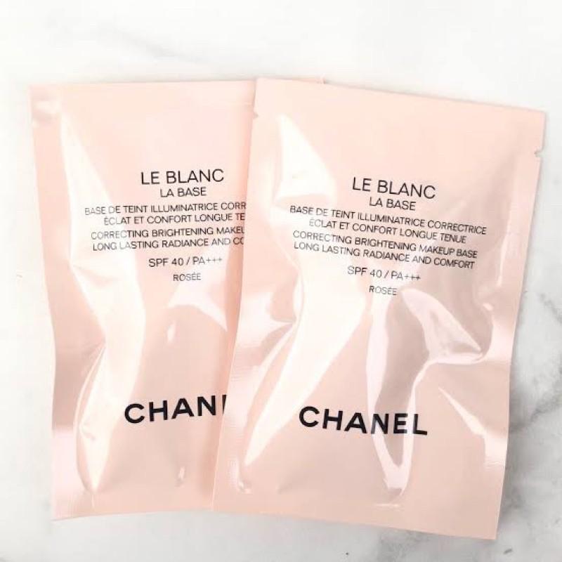 CHANEL LE BLANC LA BASE ROSEE SPF40++ 2.5ML PRIMER, Kesehatan & Kecantikan,  Rias Wajah di Carousell