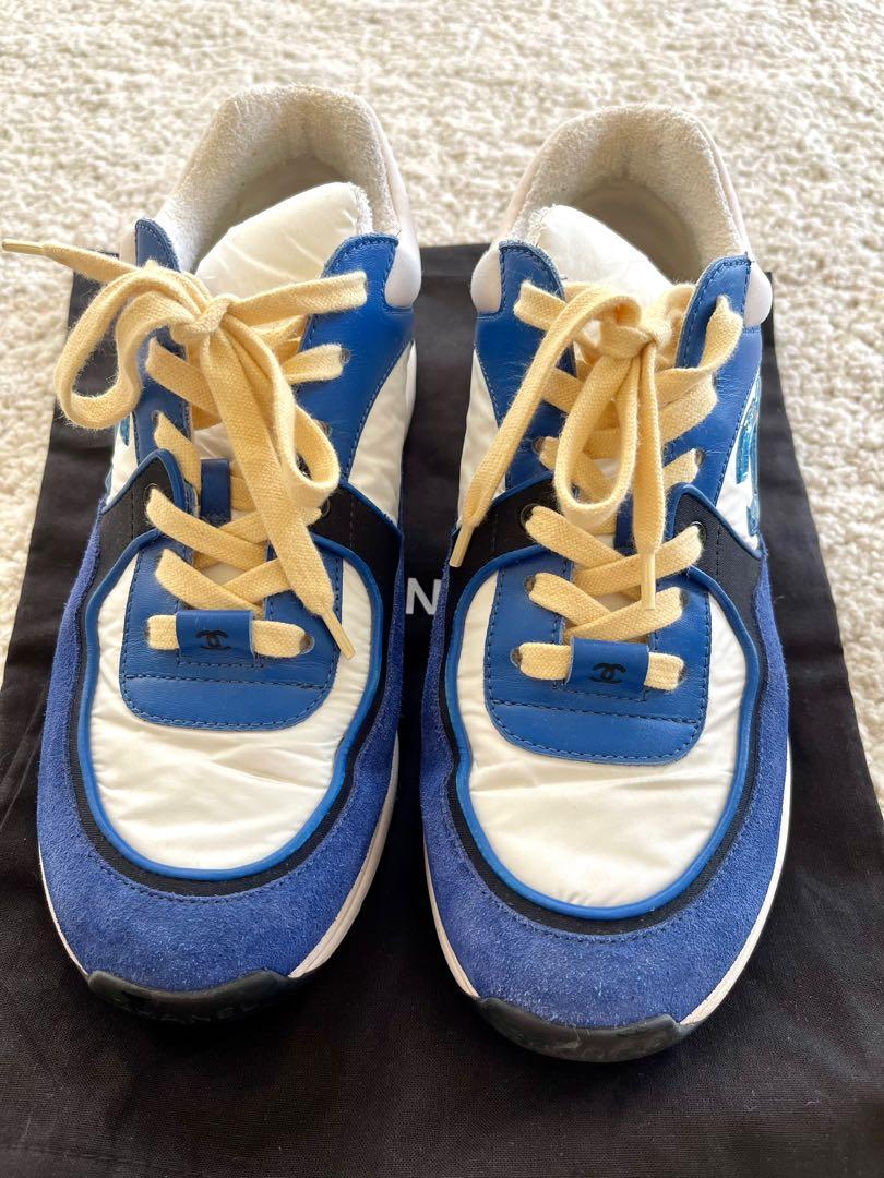 Chanel sneakers blue yellow clearance