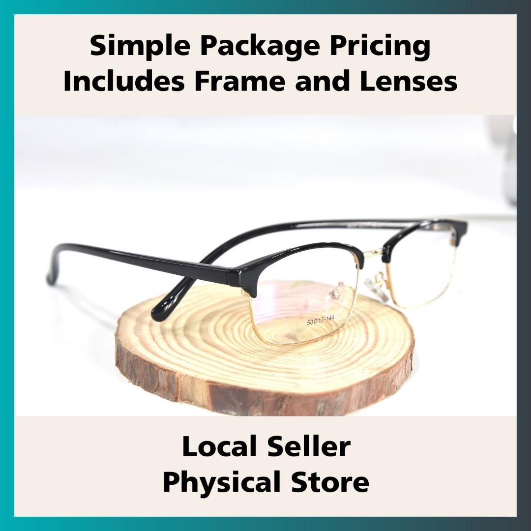 Cheap Spectacles in Clubmaster Browline design Affordable