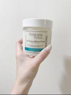 [近全新］Christophe Robin 海鹽舒緩頭皮潔淨霜 250ml 去角質