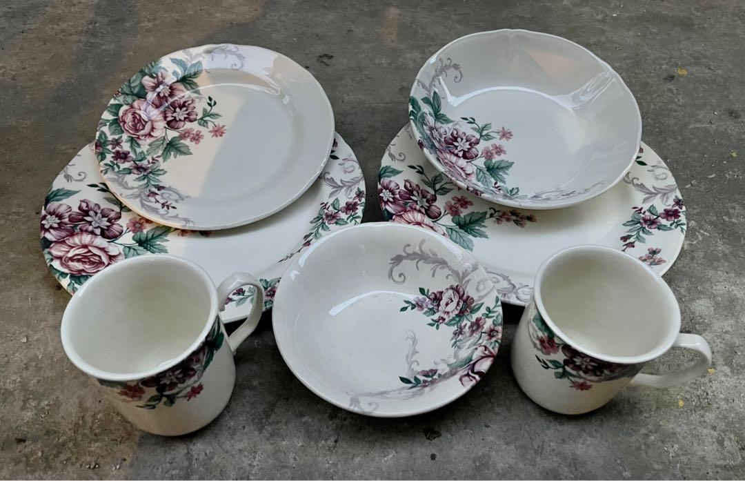 CLAYTAN DINNERWARE SET, Furniture & Home Living, Kitchenware & Tableware, Dinnerware & Cutlery