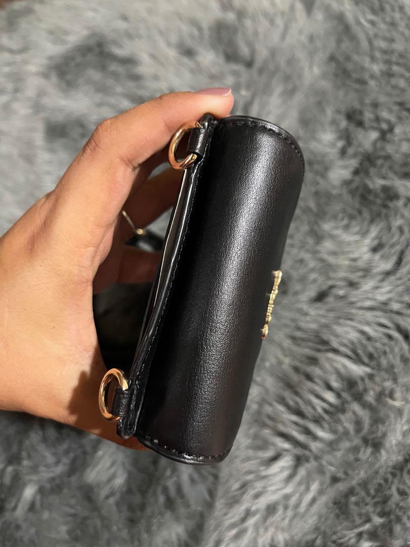 Coach Flap Card Case On Lanyard Colorblock Canvas Crossbody Wallet