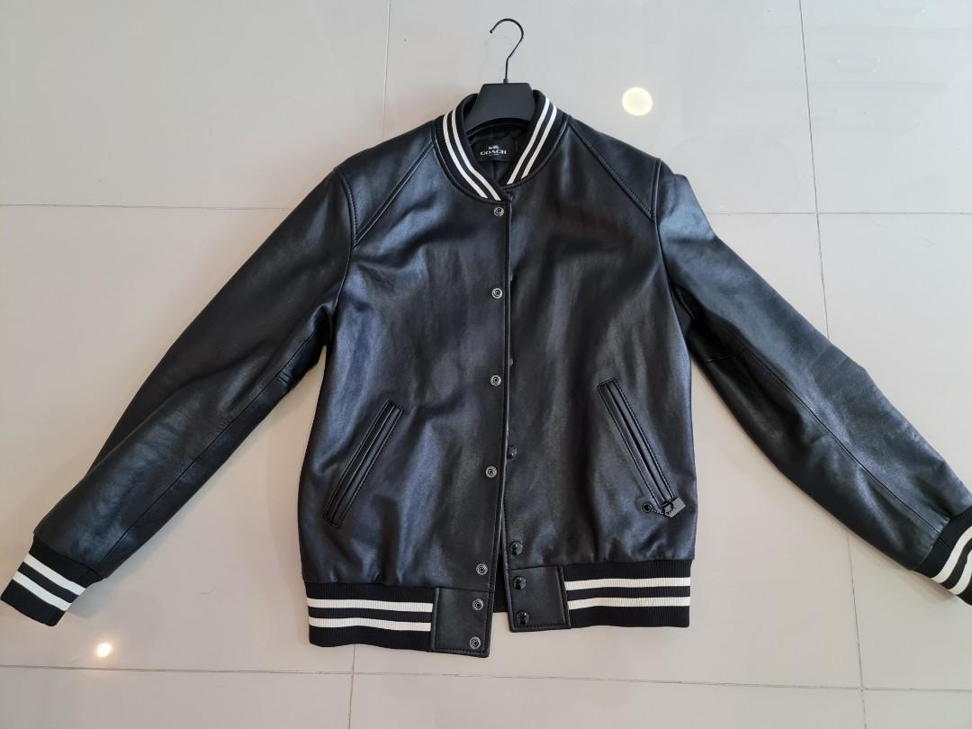 COACH VARSITY LEATHER JACKET MEN S Size M 100 ORIGINAL Men s