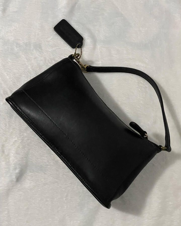 Coach Vintage Bleecker Demi Zip Black Leather Shoulder Bag 9311, Luxury ...
