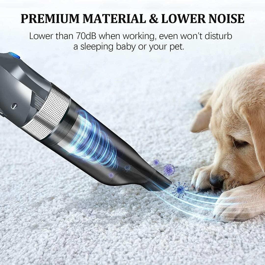 DN Dennov, handheld vacuum cleaner, bagless, 6500 Pa battery, strong