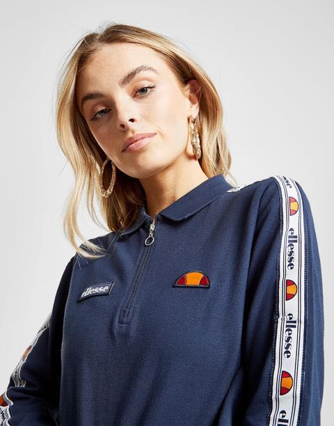 Ellesse Crop Tape Polo Shirt Women s Fashion Tops Longsleeves on Carousell