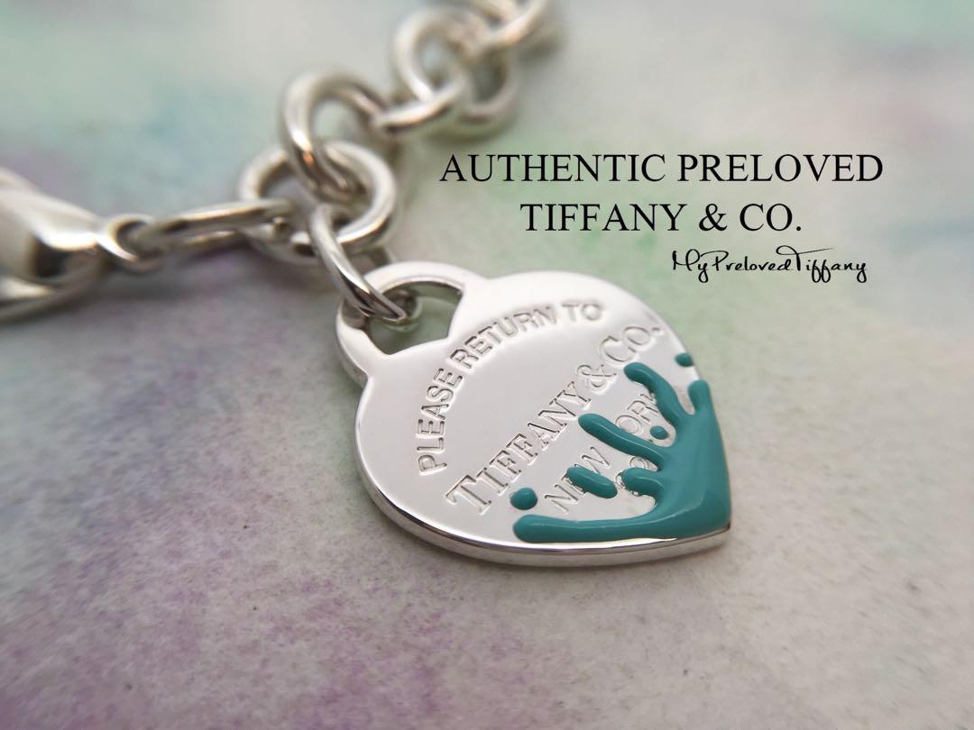 Excellent Authentic Tiffany Co. Return To Tiffany Blue Enamel