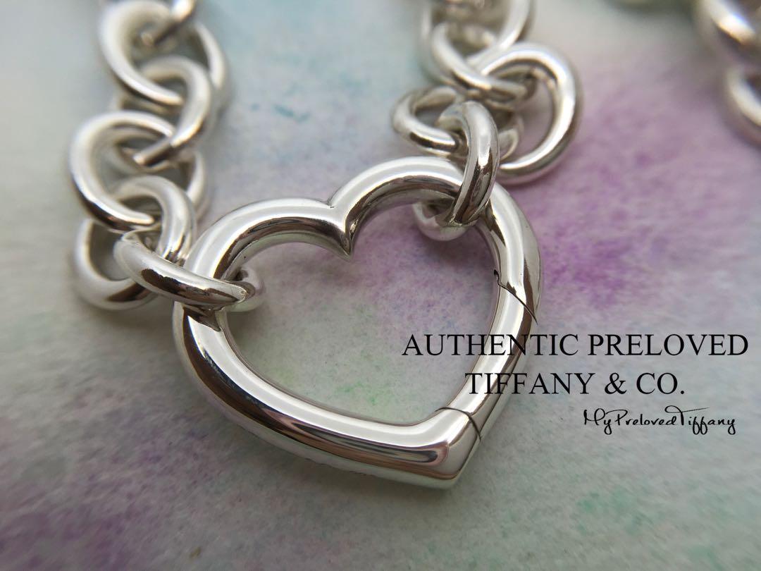 Tiffany and co heart clearance link necklace