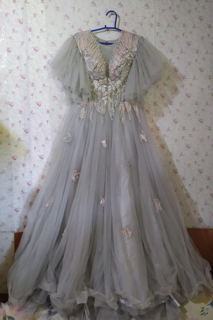 Ash grey gown