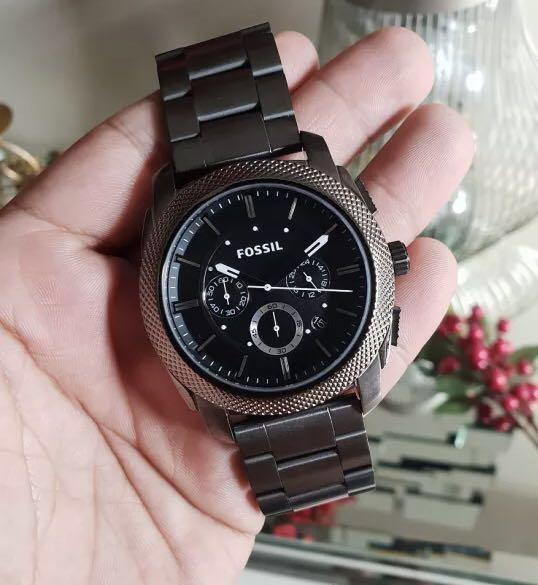 Fossil FS4662 Machine Chronograph Black 