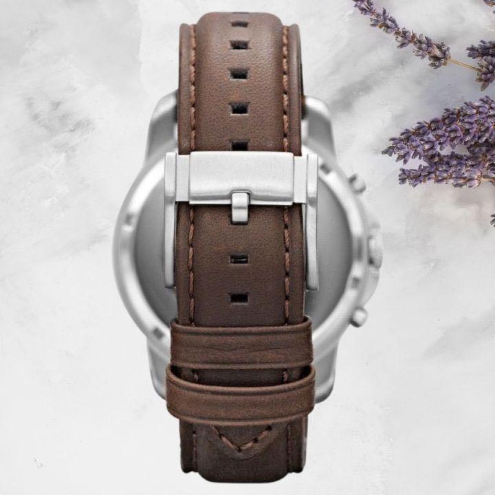 Father s Day Gift Fossil Men s Grant Chronograph Brown Leather Strap Watch FS4735 Men s Fashion Watches Accessories Watches on Carousell