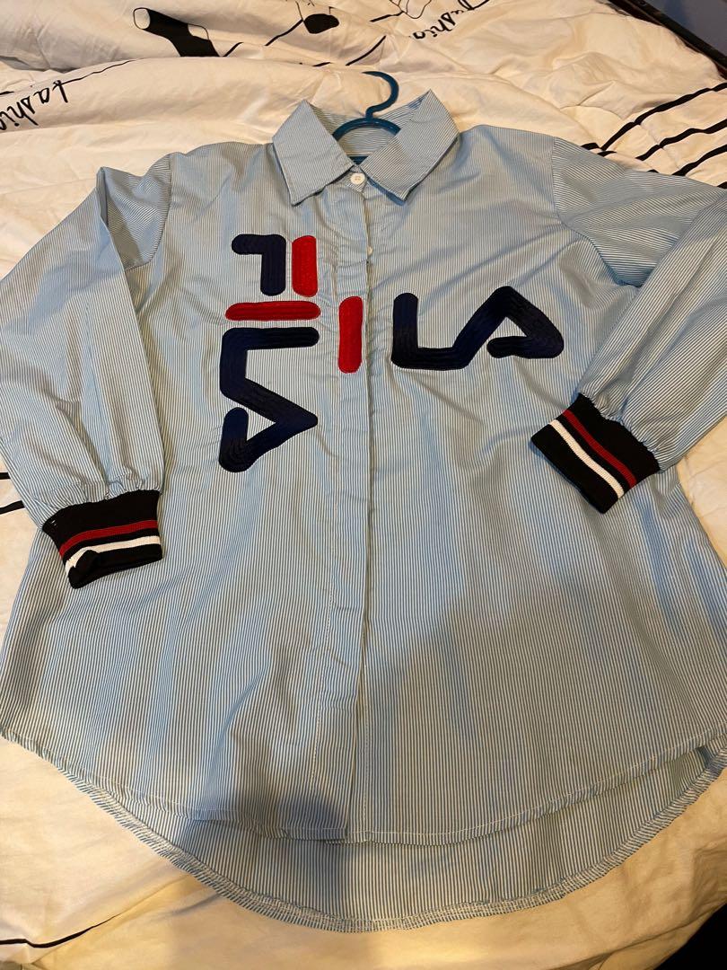Fila blouse Women s Fashion Tops Blouses on Carousell