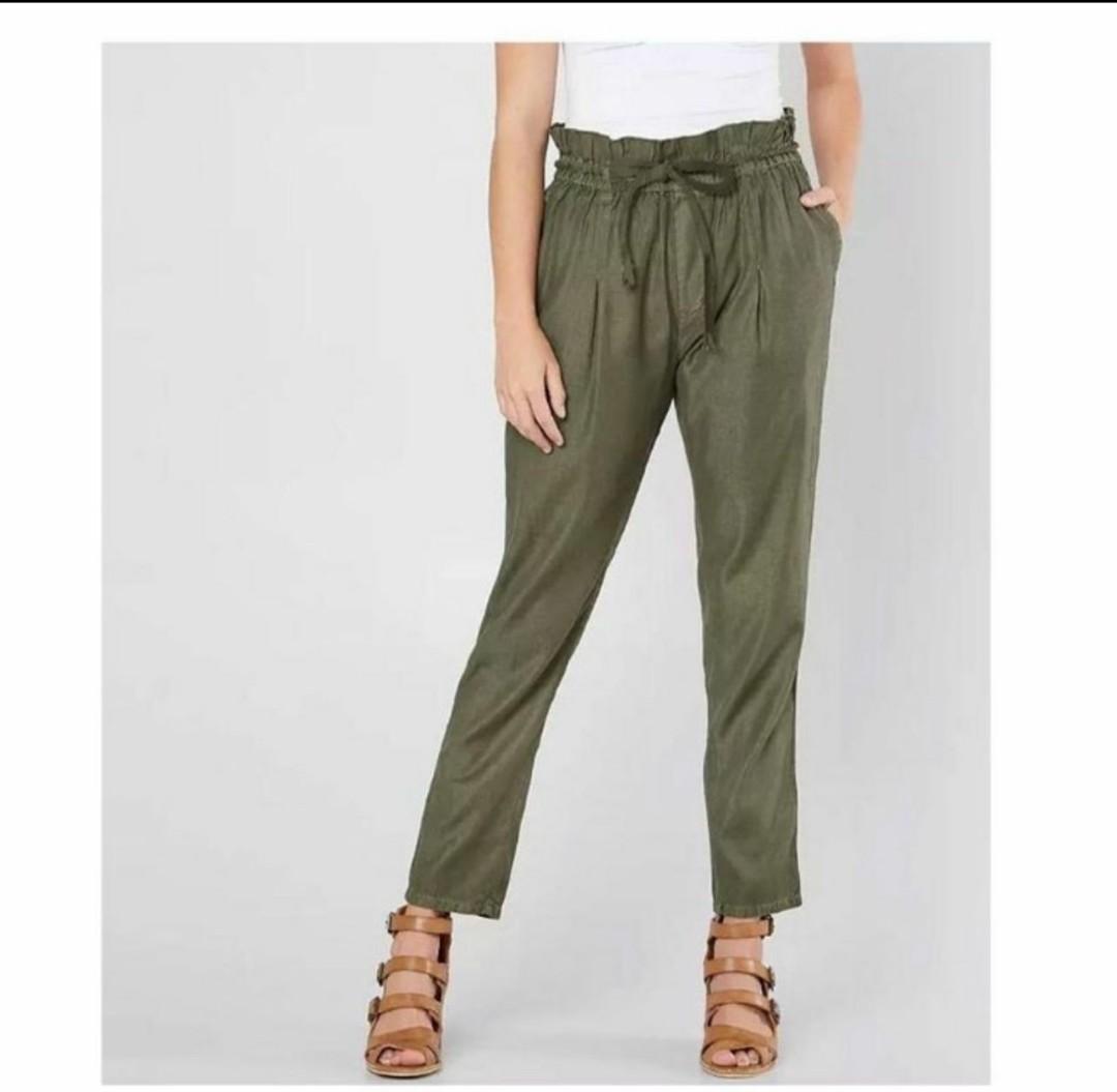 Gap draped paperbag drawstring pants 