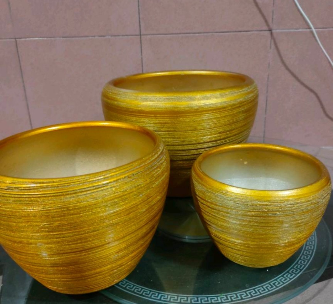 Gold Ceramic Decorations Vase Furniture And Home Living Home Decor Vases And Decorative Bowls On