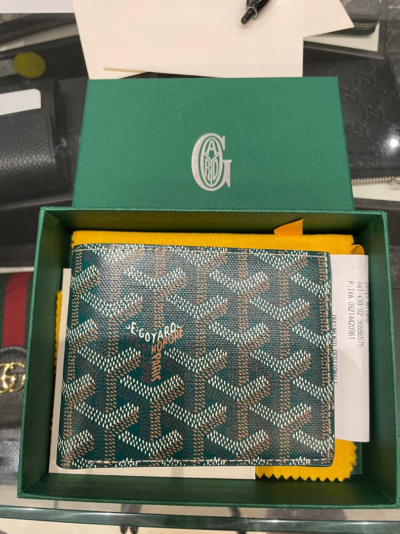 Goyard Wallet (Green), Luxury, Bags & Wallets on Carousell