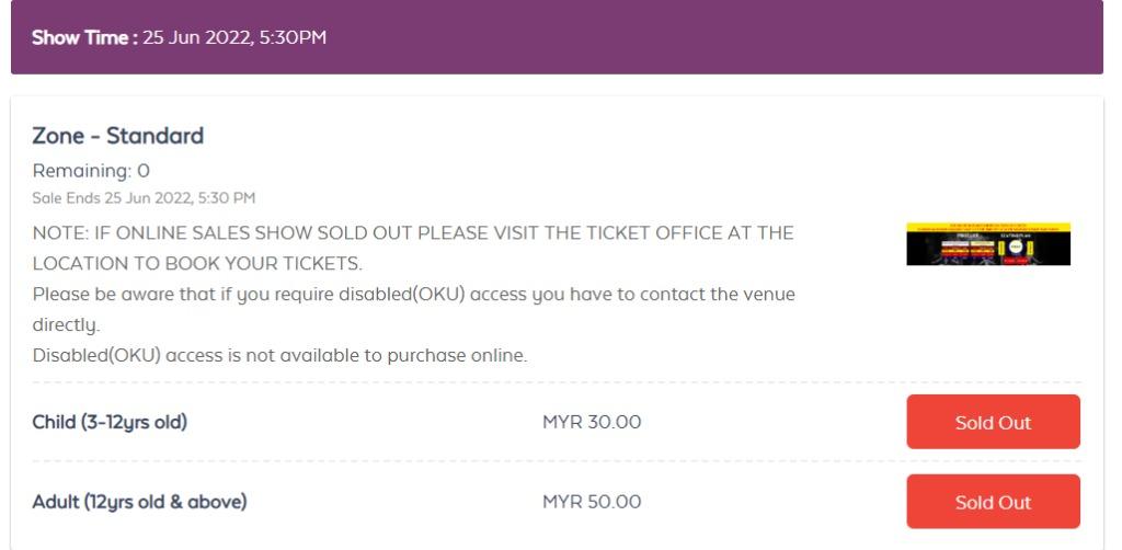 Great British Circus Ticket (Stadium Bukit Jalil), Tickets & Vouchers