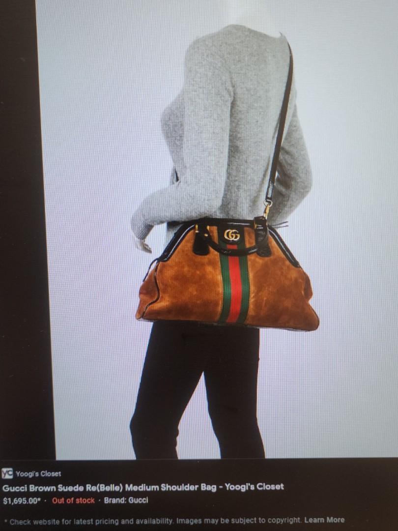 Gucci Black GG Canvas Vintage Web Medium Messenger Bag - Yoogi's Closet