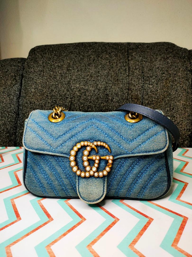 Gucci denim marmont store