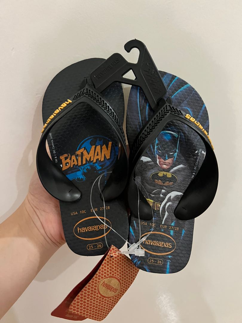 Havaianas Batman 10c Babies Kids Babies Kids Fashion on Carousell
