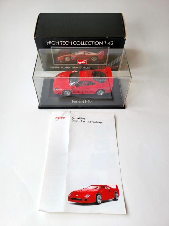 Herpa Miniaturmodelle 1/43 1:43 Ferrari F40 1987 Made in Germany