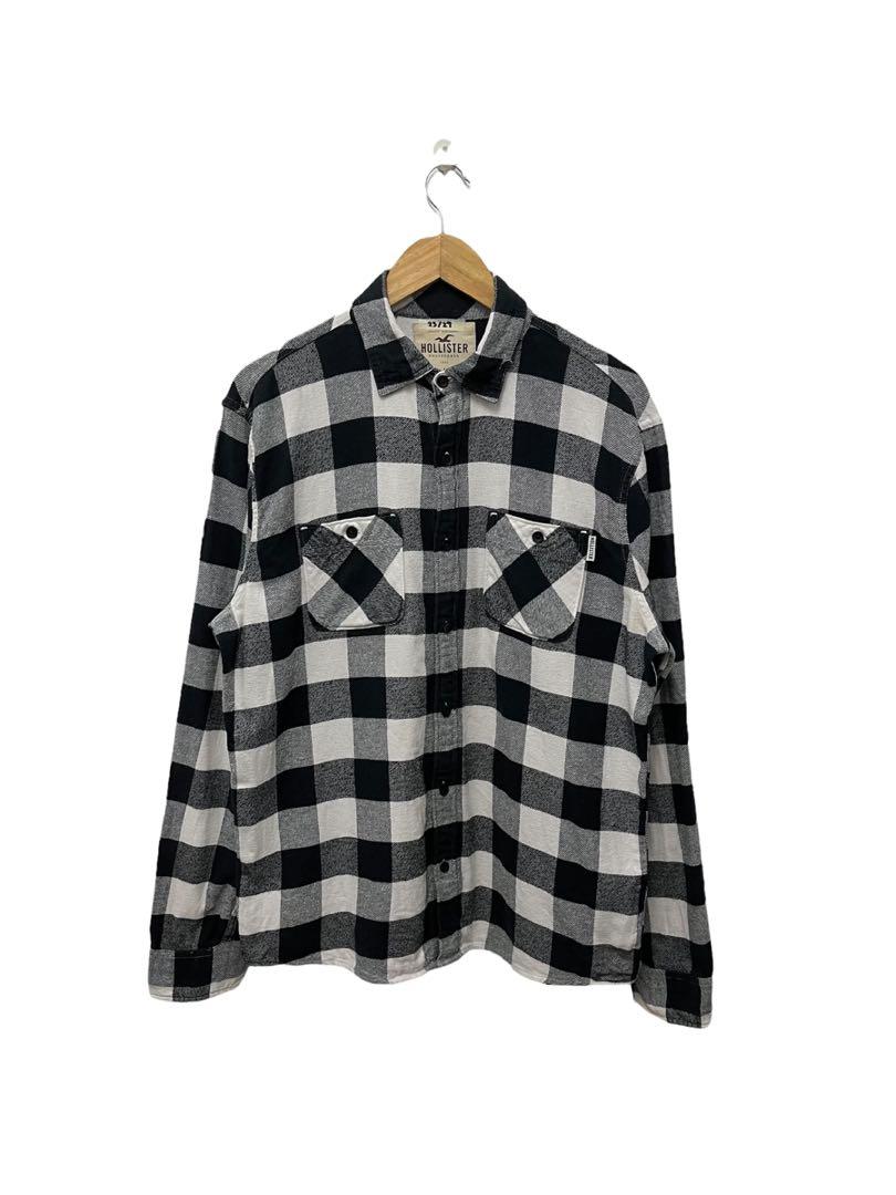 Hollister flannel shirt kemeja kotak 