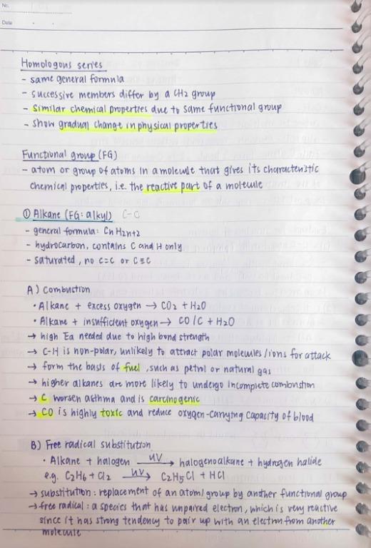 IB Chemistry Notes by topic (hand-written) | IB notes | chem notes, 興趣與 ...