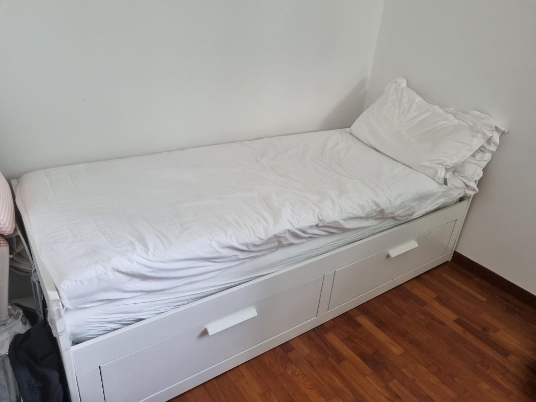 Ikea brimnes day bed and 2 mattresses, Furniture & Home Living