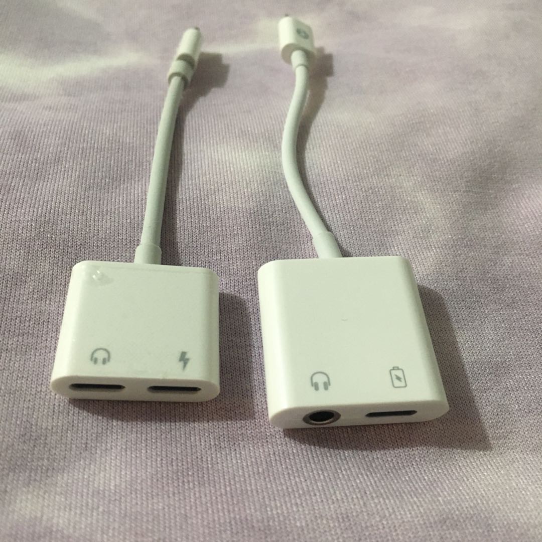iPhone Splitter Adapter 3.5mm Lightning Earpods, Mobile Phones