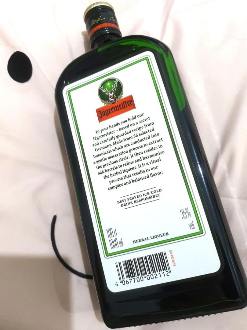 Jagermeister 1Litre Sealed (Segel), Makanan & Minuman ...