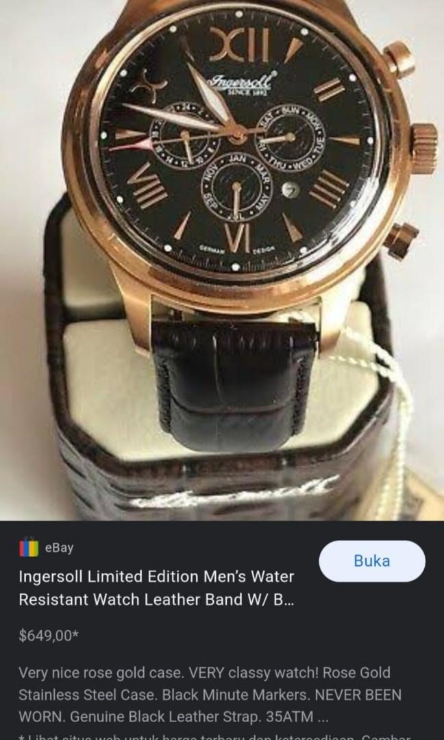 Jam ingersoll limited edition original Fesyen Pria Jam Tangan di