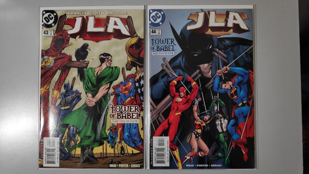 JLA 4346 ("Tower of Babel" story arc, complete set, DC Comics