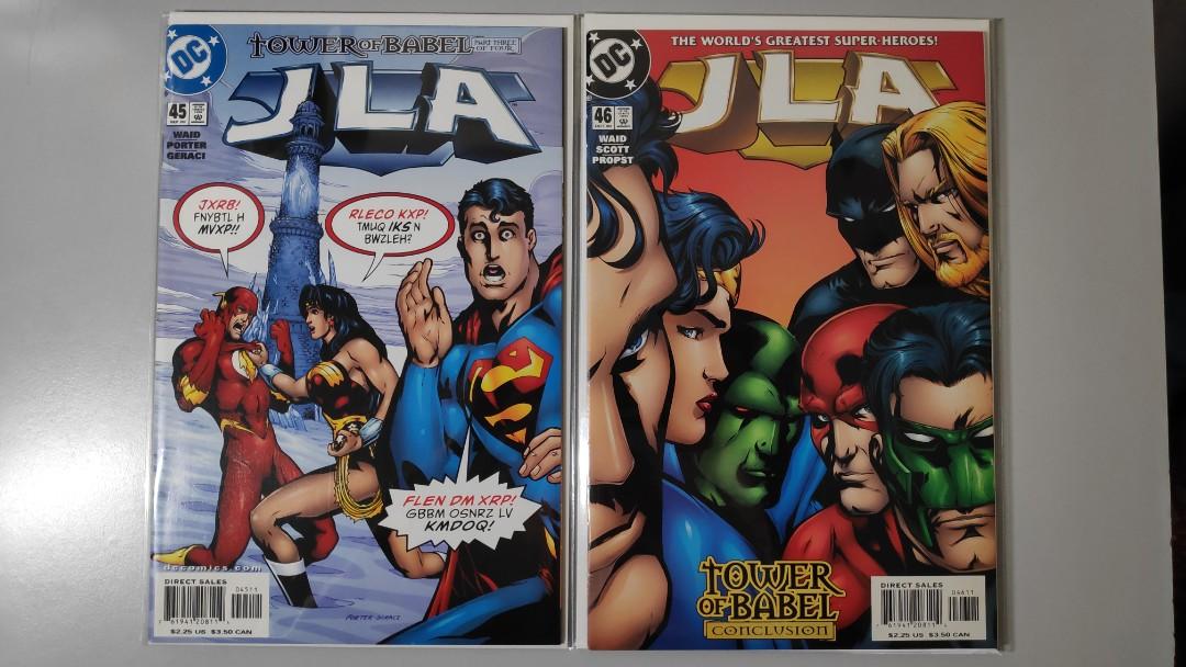 JLA 4346 ("Tower of Babel" story arc, complete set, DC Comics