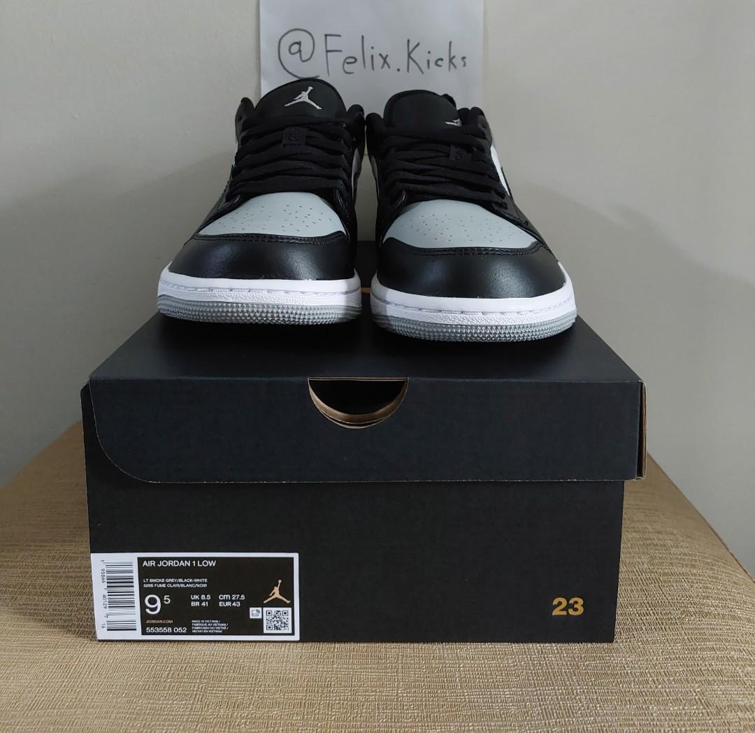 Jordan 1 Low ' Shadow Toe ' / ' Light Smoke Grey '