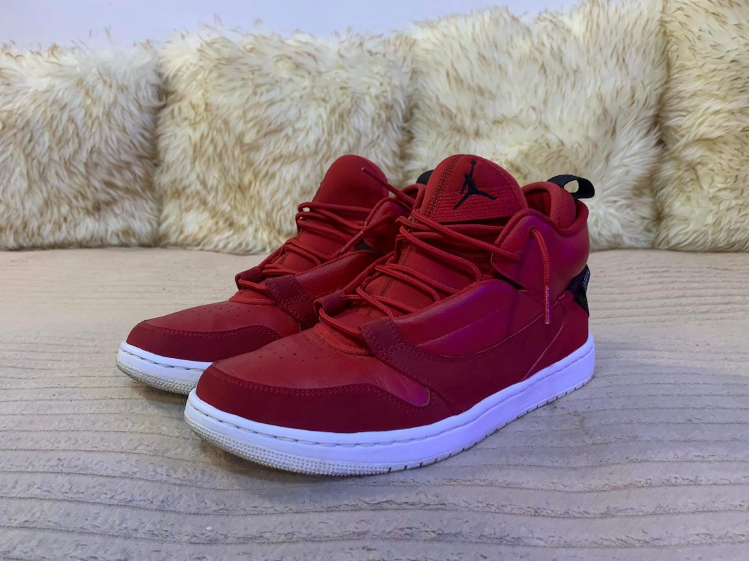Jordan fadeaway outlet shoes red