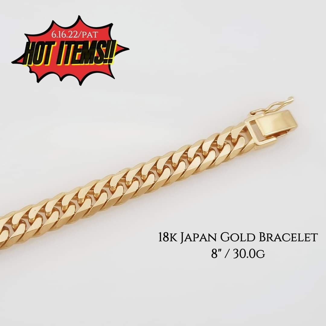 K18 Japan Gold Bracelet, Women's Fashion, Jewelry & Organizers