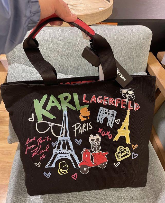 Karl lagerfeld kristen online canvas tote