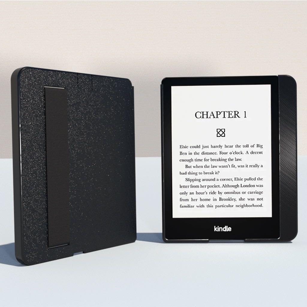 Kindle Paperwhite 5 11th Generation 2021 Grip Case with Strap Black