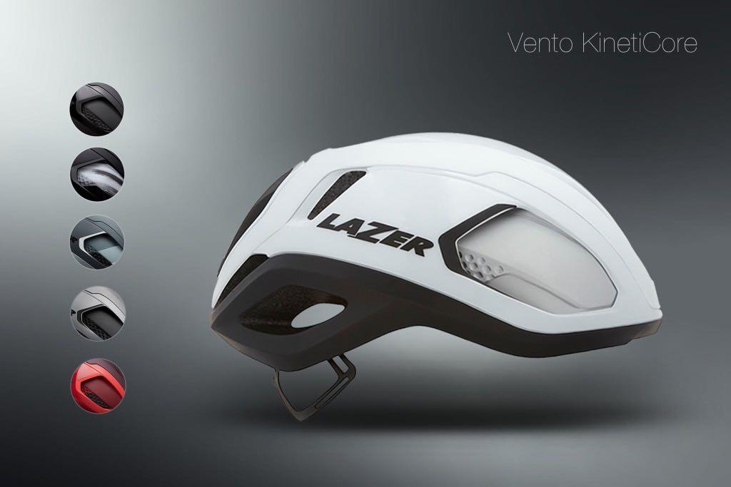 LAZER NEW AERO HELMET - VENTO KINETICORE, Sports Equipment, Bicycles &  Parts, Parts & Accessories on Carousell