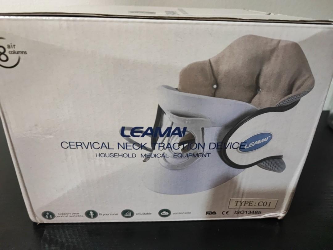 LEAMAI Medical Cervical Collar Neck Traction Device, Health & Nutrition