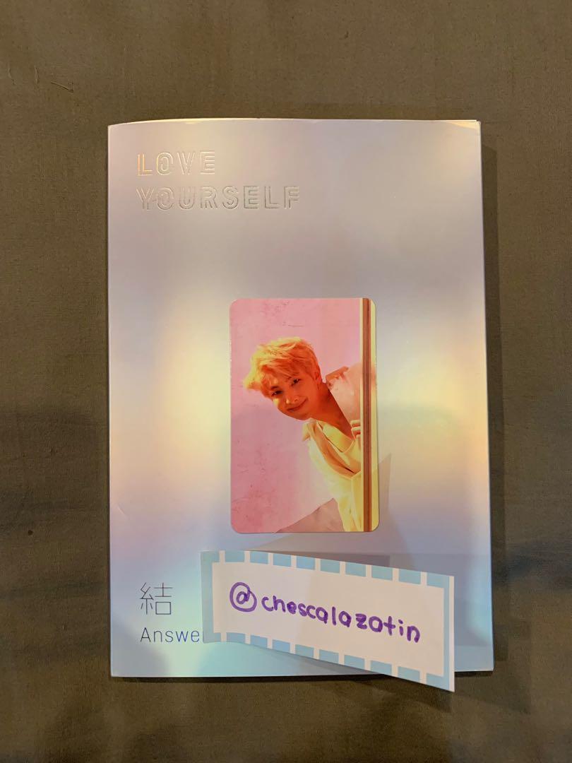 Love Yourself ANSWER (E) unsealed album w/ RM PC (Category: CDs & DVDs) located in Angeles City. Submitted by claudinelaz (Listing ID 1167173332, Image 1). Description: ╰˖⁺✉ ꒱・wts lfb ph bts only・੭ ₊˚BTS Love Yourself ANSWER unsealed album(E version) w/ rm PC (old reproduction) 𓂋 onhand /mint condition 𓂋 complete inclusions 𓂋cd’s never played 𓂋 695 php all 𓂋 gcash (payo) ⤷ ggx dm me/ mine to claim/ for more photos ! ⤵︎ ➳delivery through gogo