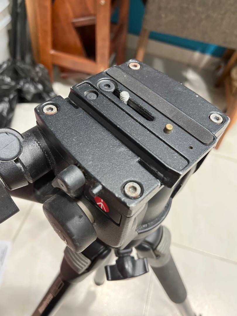 manfrotto 055PROB with 501 fluid head, Photography, Photography